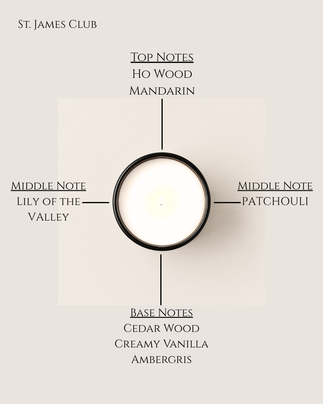 St. James Club Scented Candle