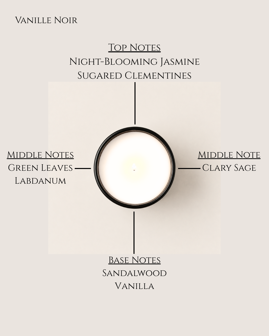 Vanille Noir Scented Candle