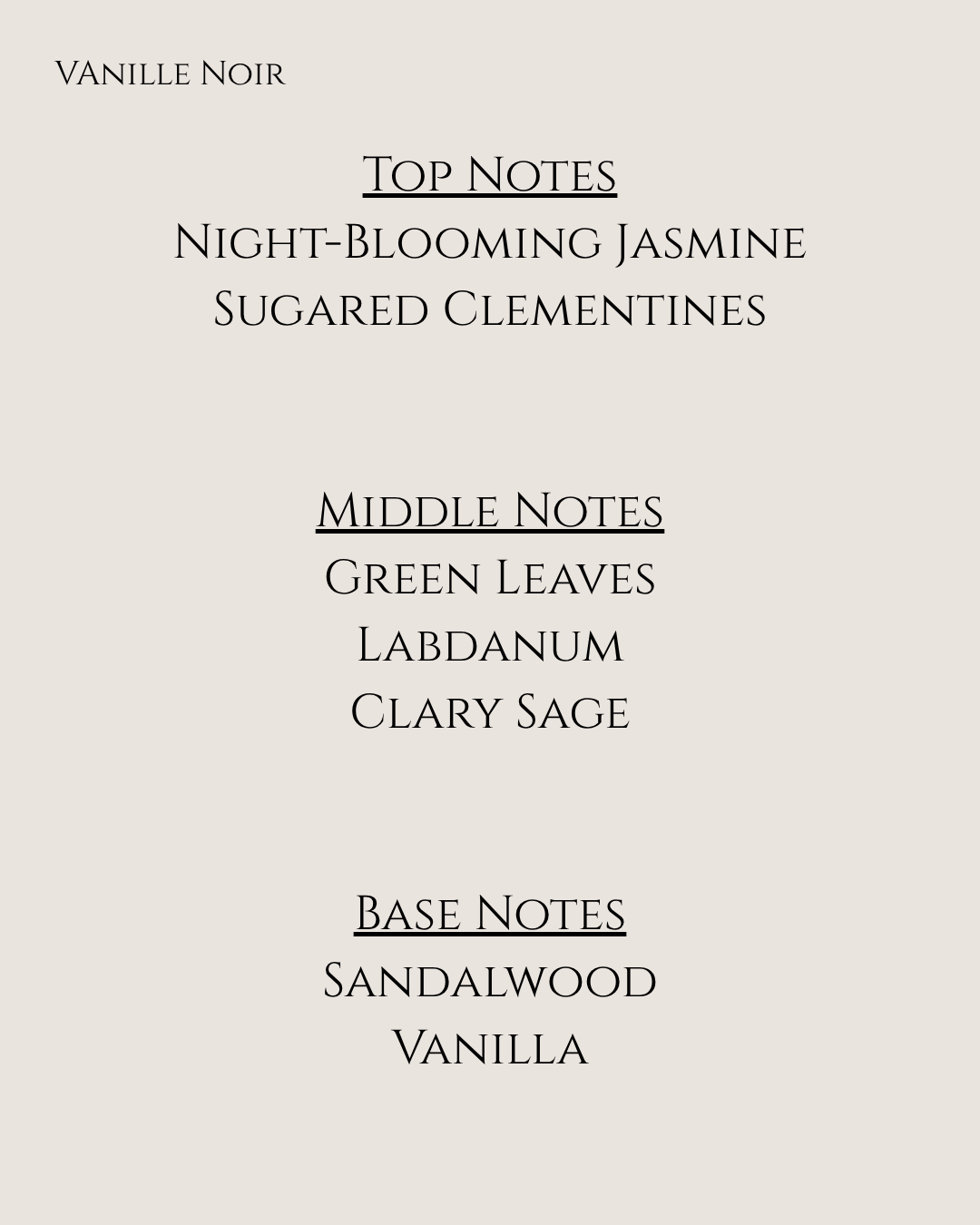 Vanille Noir Home Fragrance
